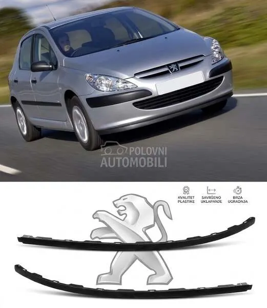 Spojler Prednjeg Branika PAR za Peugeot 307 od 2001. do 2005. god. - 7414X1