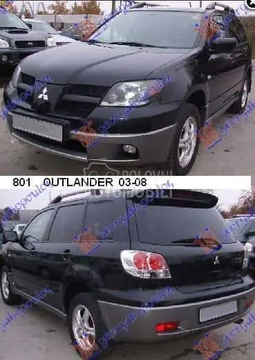 Karoserijski Delovi za Mitsubishi Outlander od 2003. do 2021. god.