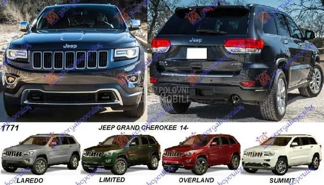 Karoserijski Delovi za Jeep Grand Cherokee od 1993. do 2021. god.
