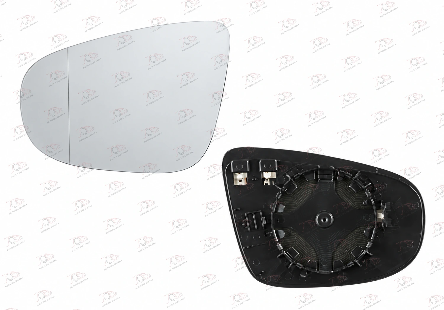 Staklo Retrovizora sa Grejačem (Konveksno) Volkswagen Golf 6 2008-2013 - DESNO — Volkswagen Golf 6