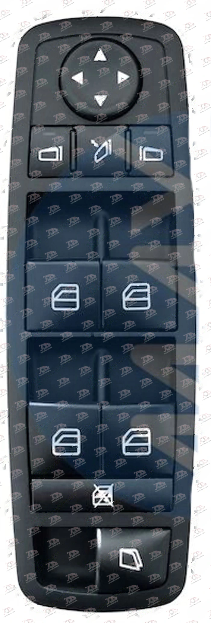 Prekidač u Prednjim Vratima Crni (4 Tastera) (Elek. Otvaranje Gepek Stakla) (Ele - Levo) Mercedes R Class (W251) 2006-2010 - LEVO — Mercedes R-Class (W251)