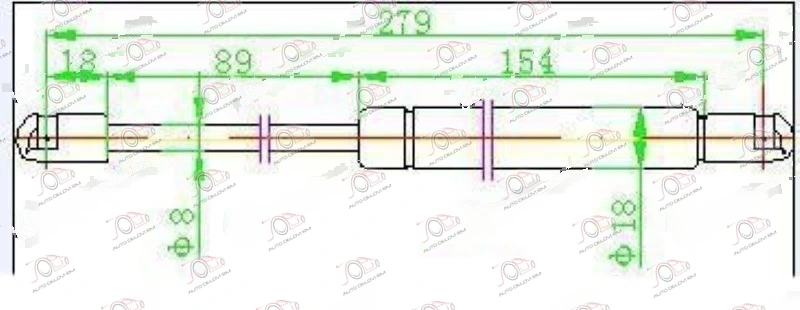Amortizer Gepek Vrata (Sedan) (280l-510n) Ford Focus 2004-2008 — Ford Focus
