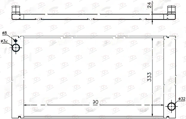 Hladnjak Motora 1.6 T. Benzin - 1.6/2.0 Dizel (59x33.4) MINI Cooper 2006-2011 — Mini Cooper/One (R56)