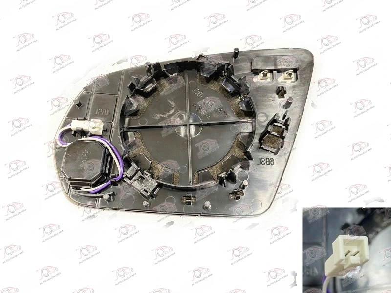 Staklo Retrovizora sa Grejačem (LED Mrtav Ugao) (2+2 PIN) (Asferično) Mercedes B Class (W247) 19- B-Class - DESNO — Mercedes B-Class (W247)