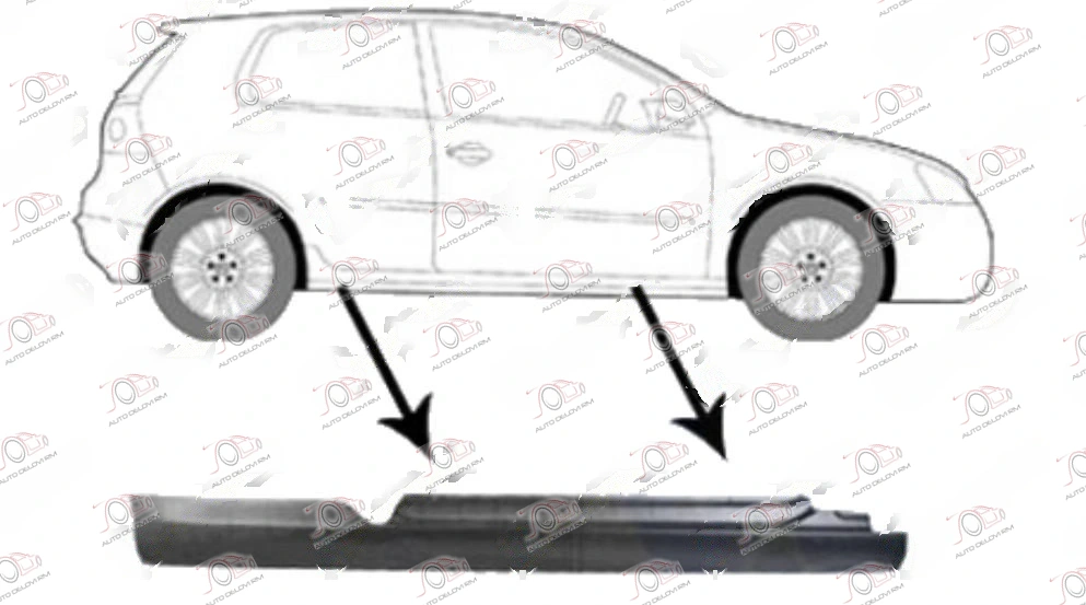 Sajtna 3 Vrata Volkswagen Golf 5 2004-2008 - DESNO — Volkswagen Golf 5