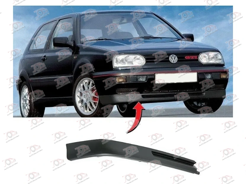 Spojler Prednjeg Branika Volkswagen Golf 3 (GTI) 1992-1998 - DESNO — Volkswagen Golf 3