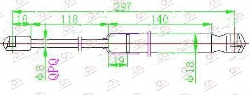 Amortizer Gepek Vrata (299l-670n) Audi A6 2004-2008 — Audi A6 (C6)
