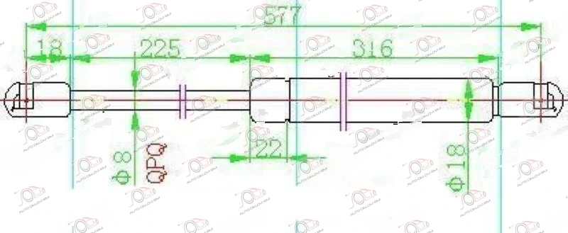 Amortizer Haube (577l-270n) MINI Cooper 2002-2006 — Mini Cooper/One (R50)