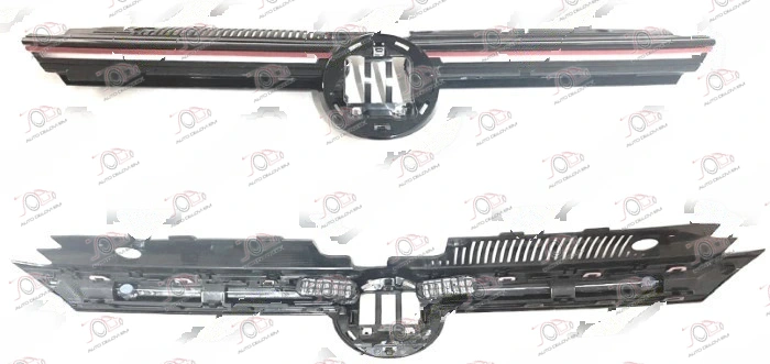 PVC Maska (LED) Crvena Lajsna (GTI) Volkswagen Golf VIII (od 2019.) — Volkswagen Golf 8