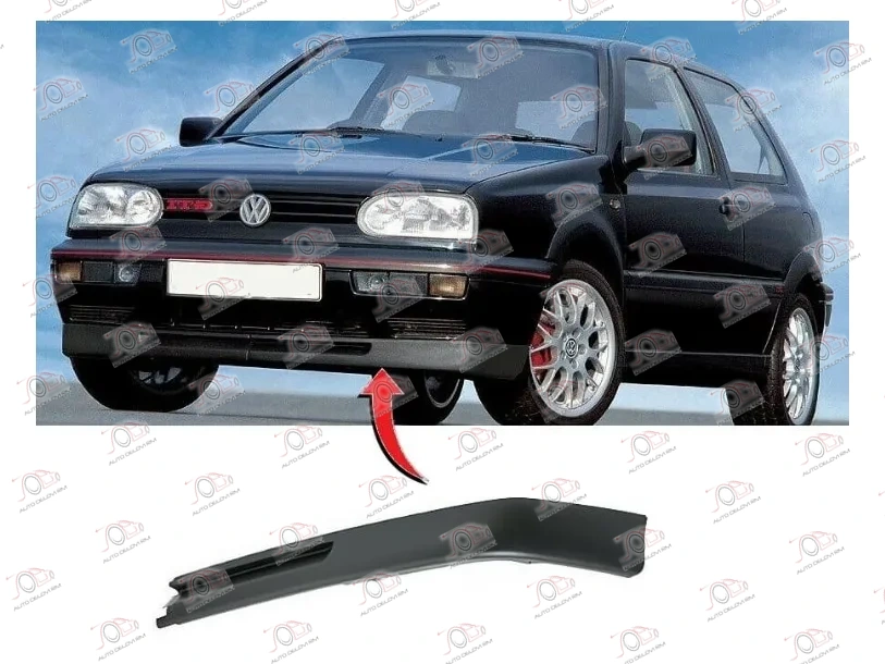 Spojler Prednjeg Branika Volkswagen Golf 3 (GTI) 1992-1998 - LEVO — Volkswagen Golf 3