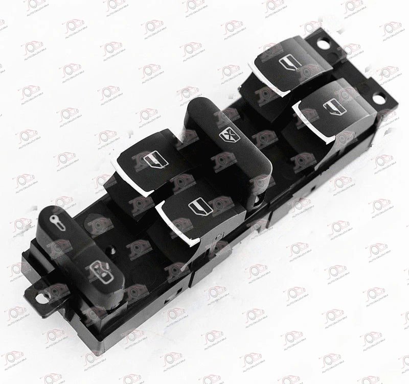 Prekidač u Prednjim Vratima Hrom (4 Tastera) (9 PIN) Volkswagen Golf 4 1998-2004 - LEVO — Volkswagen Golf 4