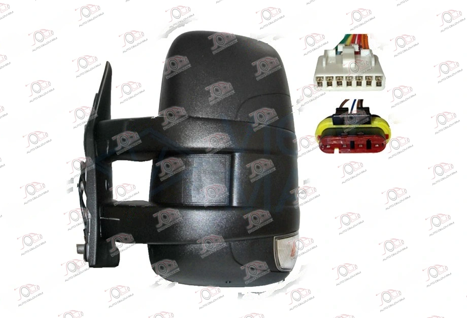 Retrovizor Električni sa Grejačem Kratki (Migavac) (A Kvalitet) (Konveksno Stakl - Levo) Iveco Daily 2011-2014 - LEVO — Iveco Daily (2011-2014)