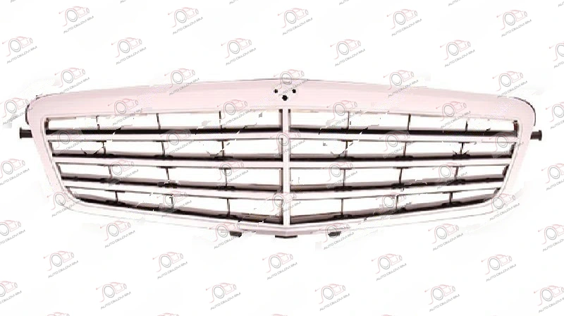 PVC Maska Hrom/Crna (Avantgarde) Mercedes E (212) (od 2009.) — Mercedes E-Class (W212)