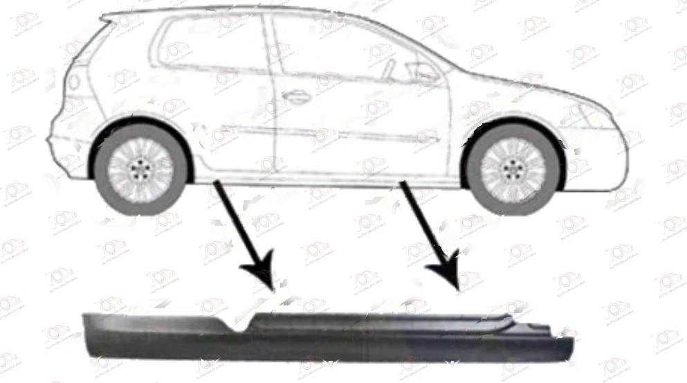 Sajtna 3 Vrata Volkswagen Golf 5 2004-2008 - DESNO — Volkswagen Golf 5