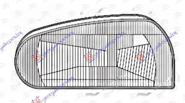 Staklo Fara Volkswagen Golf 3 1992-1998 - LEVO — Volkswagen Golf 3