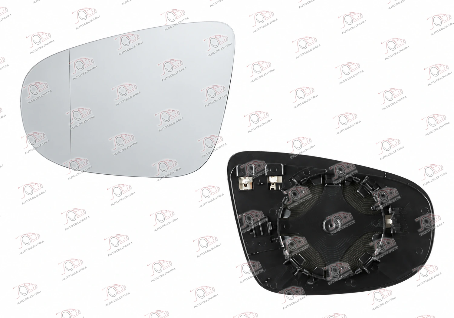 Staklo Retrovizora sa Grejačem (Konveksno) Volkswagen Golf 6 2008-2013 - DESNO — Volkswagen Golf 6