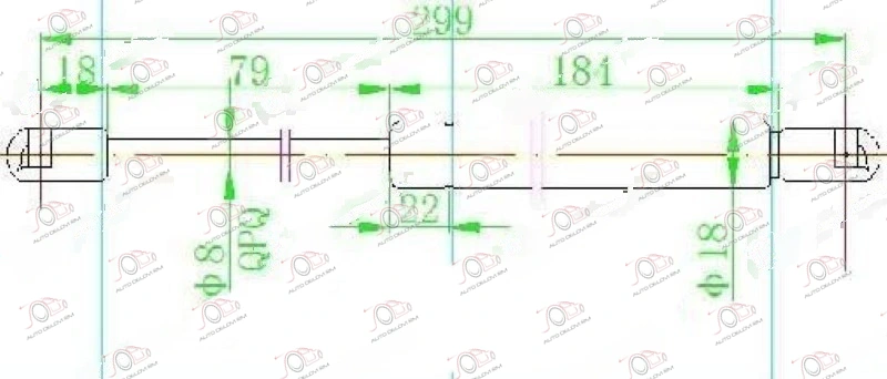 Amortizer Gepek Vrata (298l-730n) Audi A6 2004-2008 — Audi A6 (C6)