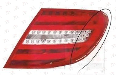 Stop Lampa (LED) (DEPO) Mercedes C (204) 2007-2011 - DESNO — Mercedes C-Class (W204)