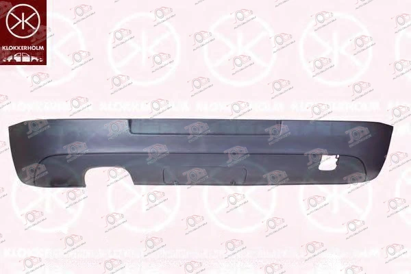 Spojler Zadnjeg Branika (GTI) (1 Otvor za 2 Izduvne Cevi Auspuha) (sa/bez Otvora) Volkswagen Golf 5 2004-2008 — Volkswagen Golf 5