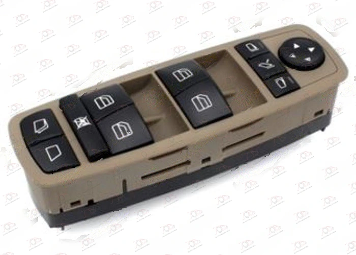 Prekidač u Prednjim Vratima Braon (4 Tastera) (Elek. Otvaranje Gepek Stakla) (El) Mercedes R Class (W251) 2006-2010 — Mercedes R-Class (W251)