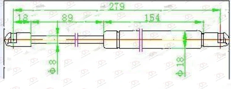 Amortizer Gepek Vrata (Sedan) (280l-510n) Ford Focus 2004-2008 — Ford Focus