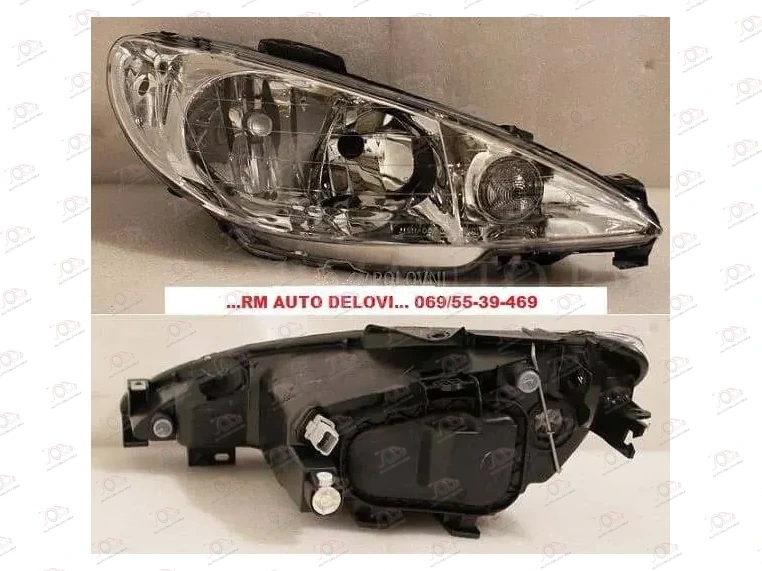 Far Električni Duplo Sočivo Peugeot 206 1998-2006 - DESNO — Peugeot 206