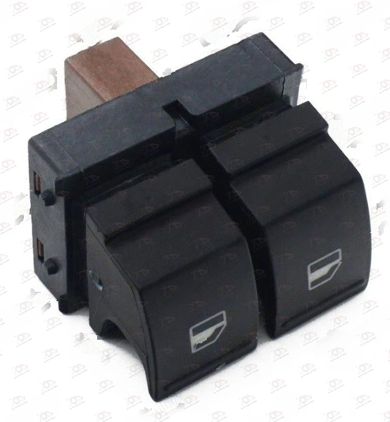 Prekidač u Prednjim Vratima (2 Tastera) (Braon Konektor) (4 PIN) Volkswagen Golf 5 2004-2008 — Volkswagen Golf 5