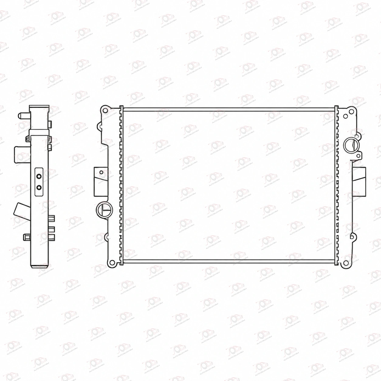 Hladnjak Motora 2.3/2.8d-TDI (-AC) (65x45x32) Iveco Daily (od 2007.) — Iveco Daily