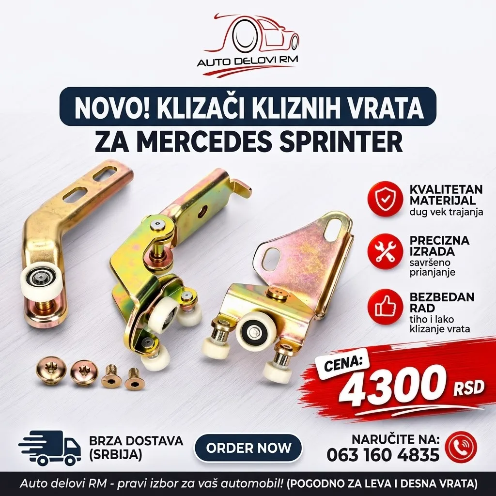 Set klizaca za VW LT i Mercedes Sprinter na popustu
