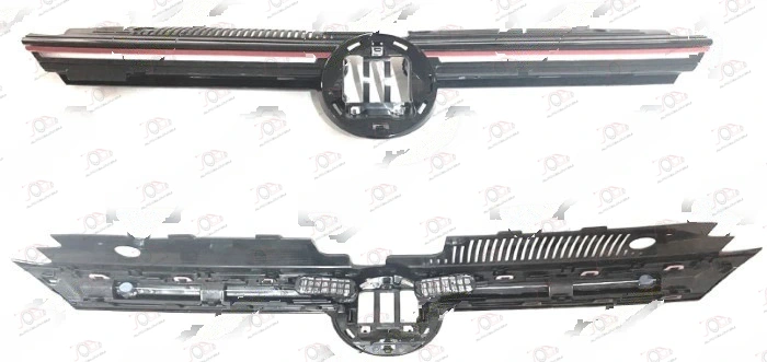 PVC Maska (LED) Crvena Lajsna (GTI) Volkswagen Golf VIII (od 2019.) — Volkswagen Golf 8 (2019–2026.)