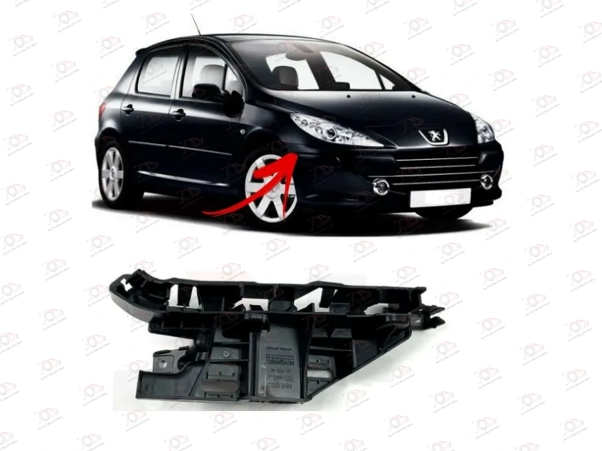 Nosač Prednjeg Branika Peugeot 307 (bocni-gornji) 2005-2007 - DESNO, strana: desno — Peugeot 307 (2005–2007.)