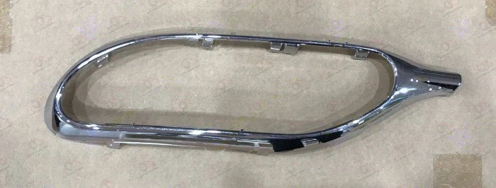 Lajsna Spojlera Zadnjeg Branika Hrom Mercedes S Class (W222) (od 2017.) - LEVO, strana: levo — Mercedes S-Class (W222) (2017–2026.)