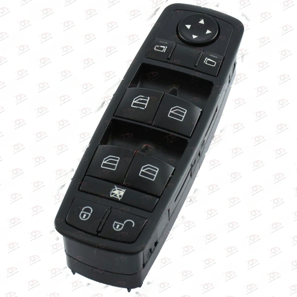 Prekidač u Prednjim Vratima (Crni) (4 Tastera) (3 PIN) Mercedes B (245) 2006-2008 - LEVO, strana: levo — Mercedes B-Class (W245) (2006–2008.)