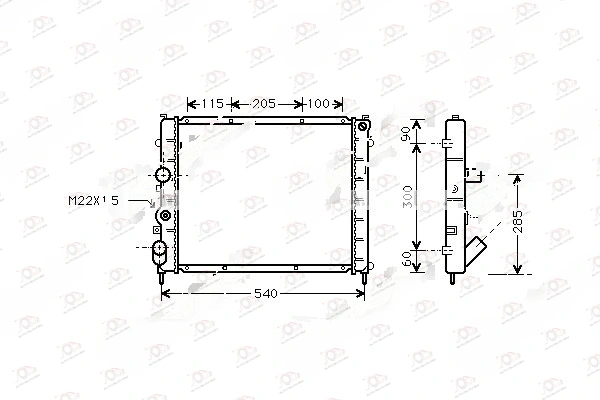 Hladnjak Motora Dizel (478x439x42) Renault Kangoo 1998-2003 — Renault Kangoo (1998–2003.)