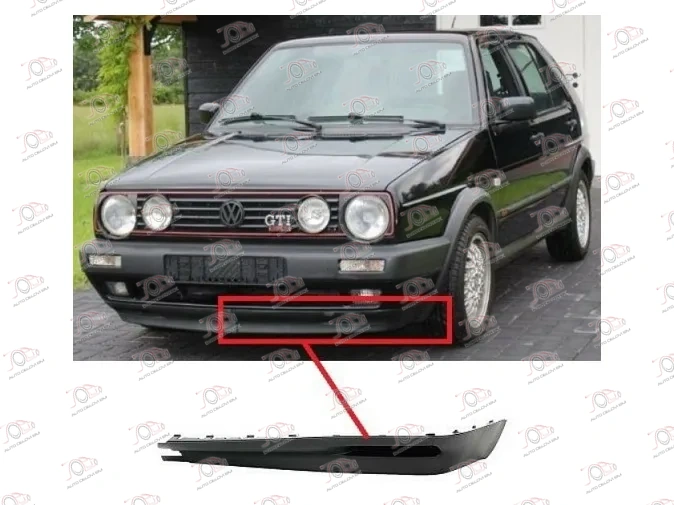 Spojler Prednjeg Branika Volkswagen Golf 2 (GTI) 1988-1991 - LEVO, strana: levo — Volkswagen Golf 2 (1988–1991.)