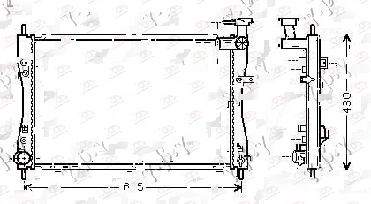 Hladnjak Motora 1.5 Benzin (Man) (+/-AC) (640x402) (Koyo) Smart Forfour -15 — Smart Forfour (2004–2015.)