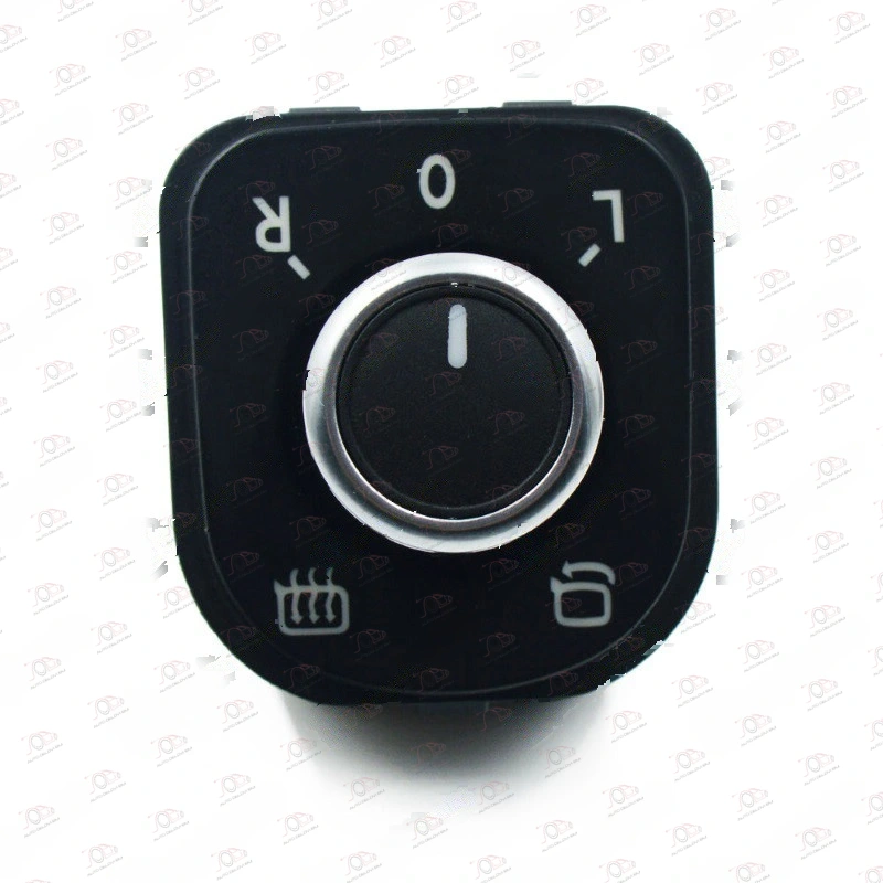 Prekidač za Retrovizor Hrom/Crni Elektro-Sklopiv (6 PIN) Volkswagen Golf 6 2008-2013 — Volkswagen Golf 6 (2008–2013.)