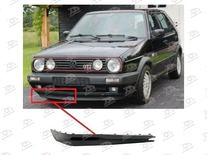 Spojler Prednjeg Branika Volkswagen Golf 2 (GTI) 1988-1991 - DESNO, strana: desno — Volkswagen Golf 2 (1988–1991.)