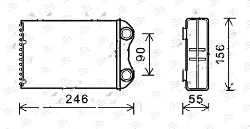 Grejač Kabine (Br) (200x154x32) MINI Cooper 2002-2006 — Mini Cooper/One (R50) (2002–2006.)