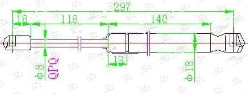 Amortizer Gepek Vrata (299l-670n) Audi A6 2004-2008 — Audi A6 (C6) (2004–2008.)