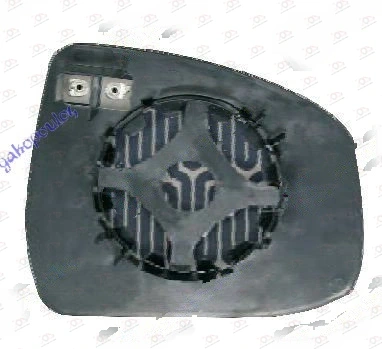 Staklo Retrovizora sa Grejačem (Asferično) Ford Focus 2008-2011 - LEVO, strana: levo — Ford Focus (2008–2011.)