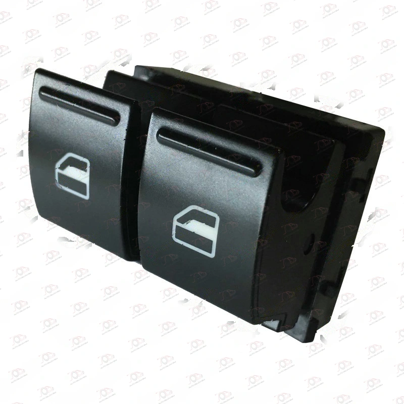 Prekidač u Prednjim Vratima (2 Tastera) (4 PIN) Volkswagen Golf 5 2004-2008 - LEVO, strana: levo — Volkswagen Golf 5 (2004–2008.)