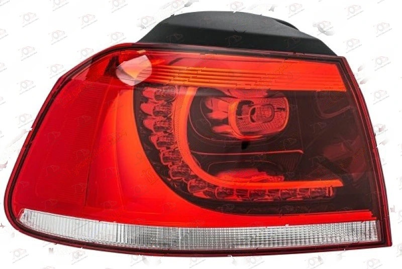 Stop Lampa Spoljašnja (LED) (R-GTI) (DEPO) Volkswagen Golf 6 2008-2013 - LEVO, strana: levo — Volkswagen Golf 6 (2008–2013.)